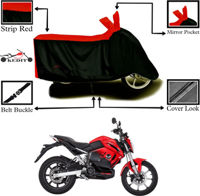 AASHTIK MART Two Wheeler Cover for Revolt(Motors RV 400, Red, Black)