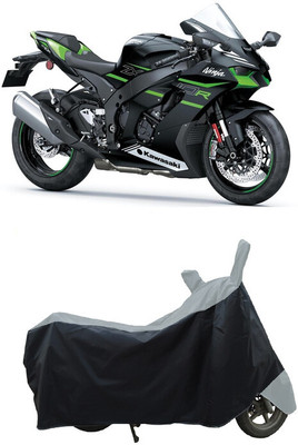 Coxtor Waterproof Two Wheeler Cover for Kawasaki(Ninja ZX 10R BS6, Grey)