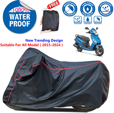 AutoGalaxy Waterproof Two Wheeler Cover for Hero(Dash, Black)