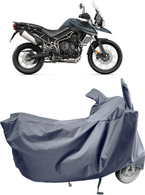 Amexride Two Wheeler Cover for Triumph(Tiger 800, Grey)