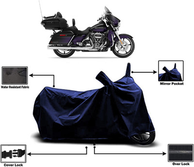 Amexride Two Wheeler Cover for Harley Davidson(CVO Limited, Blue)
