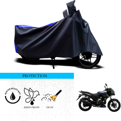 ANTHUB Waterproof Two Wheeler Cover for Bajaj(Pulsar 125, Black, Blue)