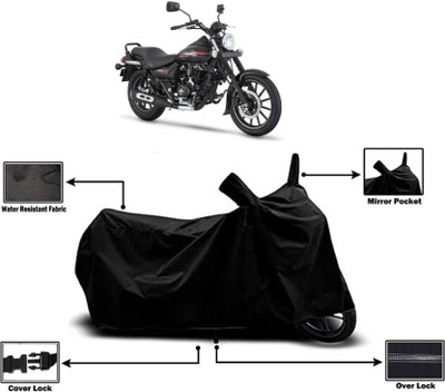 KEDIT Two Wheeler Cover for Bajaj(Avenger 220 Street, Black)
