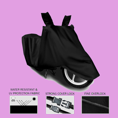 Lakshmina Enterprises Waterproof Two Wheeler Cover for Hero(Glamour FI, Black)