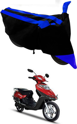 Mdstar Waterproof Two Wheeler Cover for Hero(Electric Flash, Blue, Black)