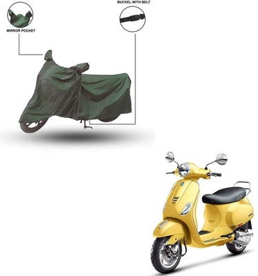 Furnish Flow Two Wheeler Cover for Vespa(Vespa VXL 125, Green)