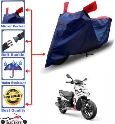 AASHTIK MART Two Wheeler Cover for Aprilia(SR 125, Red, Blue)