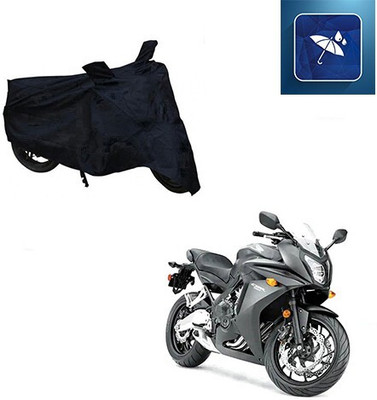 MMSSTAR Waterproof Two Wheeler Cover for Honda(CBR 650F, Black)