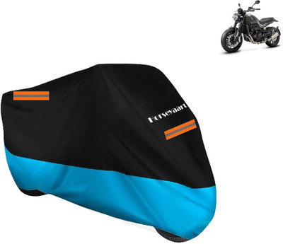 Horseyaart Waterproof Two Wheeler Cover for Benelli(Leoncino, Blue)