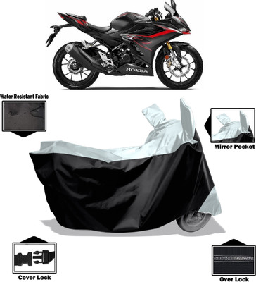 Amexride Two Wheeler Cover for Honda(CBR 150R, White)