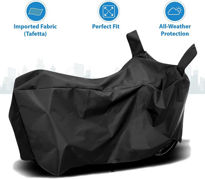 DeepShakshi AUTOMOTIVE Two Wheeler Cover for Universal For Bike(Duet LX 110CC BS6, Black)