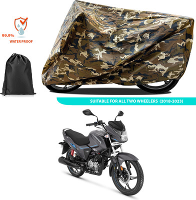 CODOKI Two Wheeler Cover for Hero(Glamour i3s BS6, Yellow)