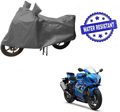 DeepShakshi AUTOMOTIVE Waterproof Two Wheeler Cover for Suzuki(GSX, Grey)