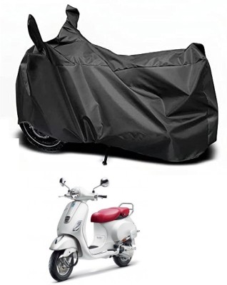 Auto Hub Waterproof Two Wheeler Cover for Vespa(Vespa, Black)