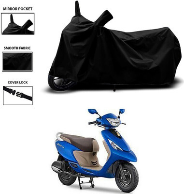 DeepShakshi AUTOMOTIVE Waterproof Two Wheeler Cover for TVS(Zest 110, Black)