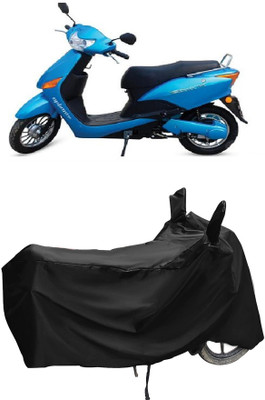 Autoprime Two Wheeler Cover for Hero(Electric Optima DX BS6, Black)