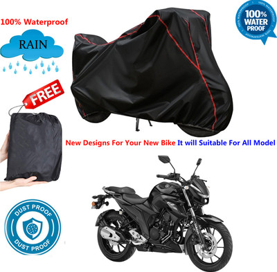 OliverX Waterproof Two Wheeler Cover for Yamaha(FZ 25, Black)
