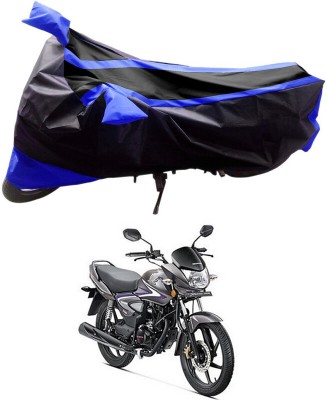 Ascension Two Wheeler Cover for Honda(CB Shine, Black, Blue)