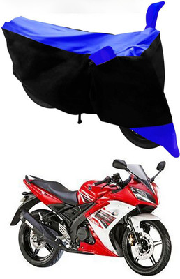 MMSSTAR Waterproof Two Wheeler Cover for Yamaha(R15S, Blue, Black)
