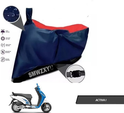 smwzxyu Waterproof Two Wheeler Cover for Honda(Activa i, Red, Blue)