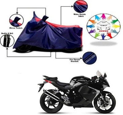DeepShakshi AUTOMOTIVE Waterproof Two Wheeler Cover for Hyosung(GT250R, Blue, Red)
