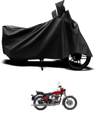 CODOKI Waterproof Two Wheeler Cover for Royal Enfield(Bullet Electra Twinspark, Black)