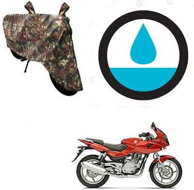 DeepShakshi AUTOMOTIVE Waterproof Two Wheeler Cover for Bajaj(Pulsar 220 DTS-i, Multicolor)
