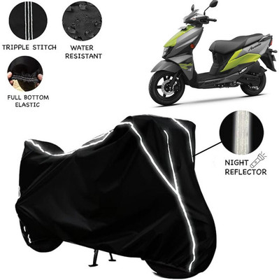 Delphinium Waterproof Two Wheeler Cover for Suzuki(Avenis 125, Black)