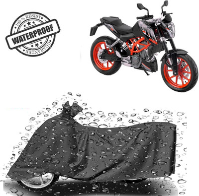 ROYAL AUTO MART Waterproof Two Wheeler Cover for KTM(200 Duke, Grey)
