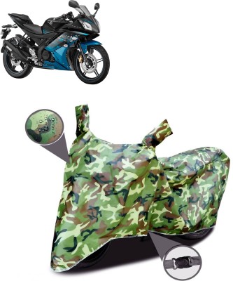 PAGORA Waterproof Two Wheeler Cover for Yamaha(YZF R15 Ver 2.0, Green)