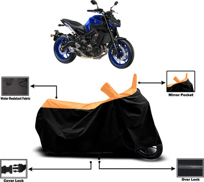 Amexride Two Wheeler Cover for Yamaha(MT-09, Orange)