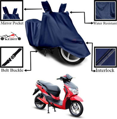 KEDIT Two Wheeler Cover for Hero(Electric Dash, Blue)