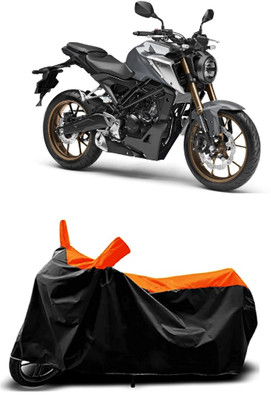 VESMEI Two Wheeler Cover for Honda(CB, Orange)
