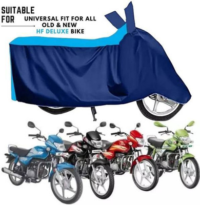 LIFE TO HUB Two Wheeler Cover for Hero(HF Deluxe BS6, Blue)