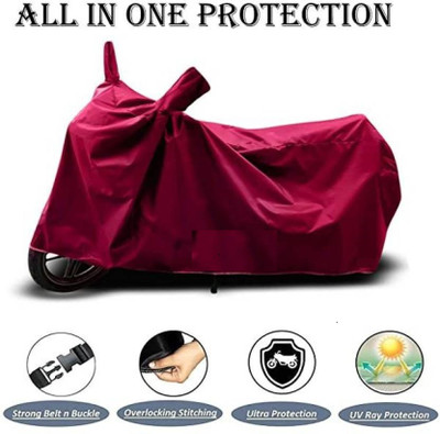 smwzxyu Waterproof Two Wheeler Cover for Bajaj(Discover, Maroon)
