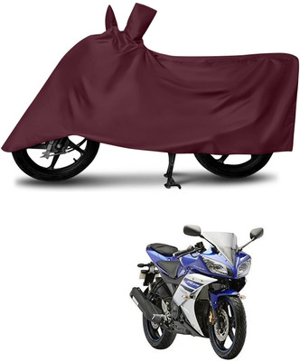 DeepShakshi AUTOMOTIVE Two Wheeler Cover for Yamaha(YZF-R15 V2, Maroon)