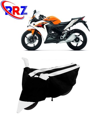 RRZ Waterproof Two Wheeler Cover for Honda(CBR 150R, Black, White)