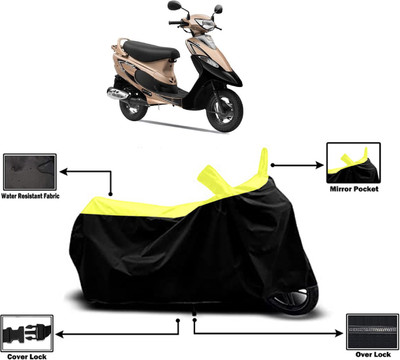 Amexride Two Wheeler Cover for TVS(Pep Plus BS6, Yellow)