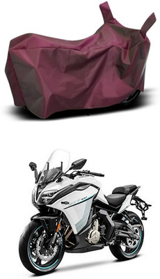 Mdstar Waterproof Two Wheeler Cover for CFMoto(400GT, Maroon)