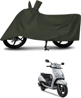 aosis Waterproof Two Wheeler Cover for TVS(Jupiter, Green)