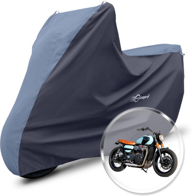 Neodrift Two Wheeler Cover for Triumph(Street Twin, Blue, Black)