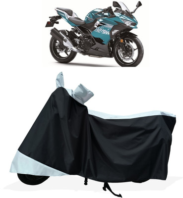 Tricway Two Wheeler Cover for Kawasaki(Ninja 400 BS6, White)