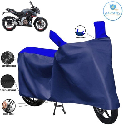 MADAFIYA Waterproof Two Wheeler Cover for Bajaj(Pulsar N160, Blue, Multicolor)