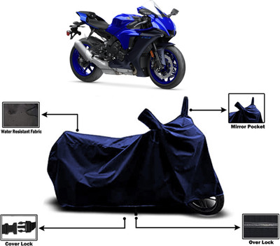 Amexride Two Wheeler Cover for Yamaha(YZF-R1, Blue)