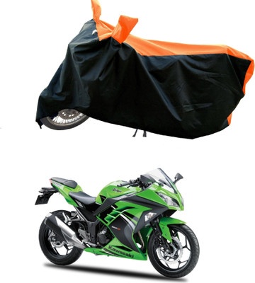 DeepShakshi AUTOMOTIVE Waterproof Two Wheeler Cover for Kawasaki(Ninja 300 BS6, Orange)