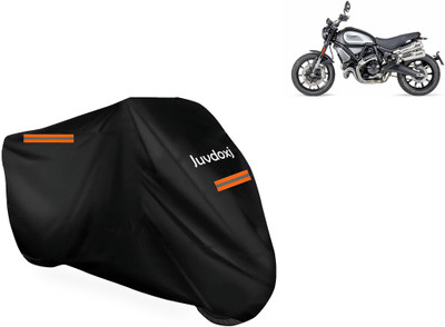 Juvdoxj Waterproof Two Wheeler Cover for Ducati(Scrambler 1200 BS6, Black)