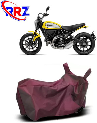 RRZ Waterproof Two Wheeler Cover for Ducati(Scrambler, Maroon)