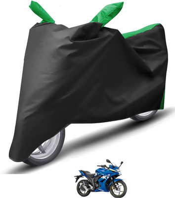 Caronix Waterproof Two Wheeler Cover for Suzuki(Gixxer SF, Green)