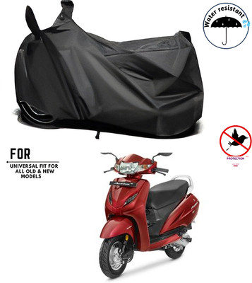 smwzxyu Waterproof Two Wheeler Cover for Honda(Activa 125, Black)