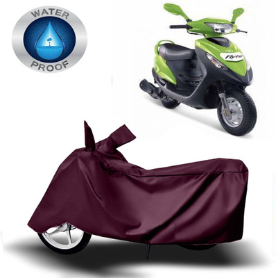 ROYAL AUTO MART Two Wheeler Cover for Mahindra(Flyte, Maroon)